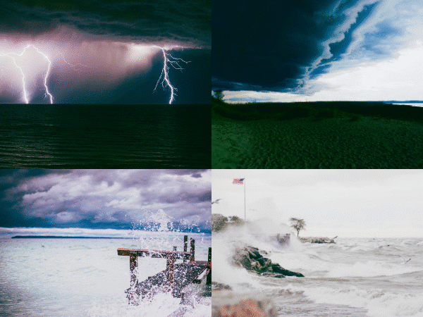 Storms over Lake Michigan