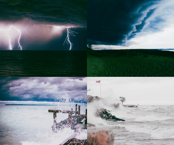Storms over Lake Michigan